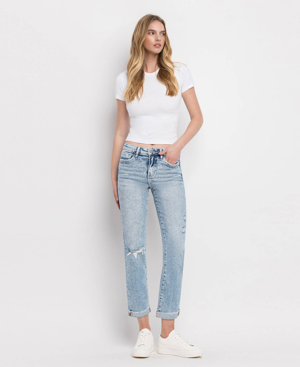 Lovervet by Vervet 734 High Rise Straight Leg Jeans