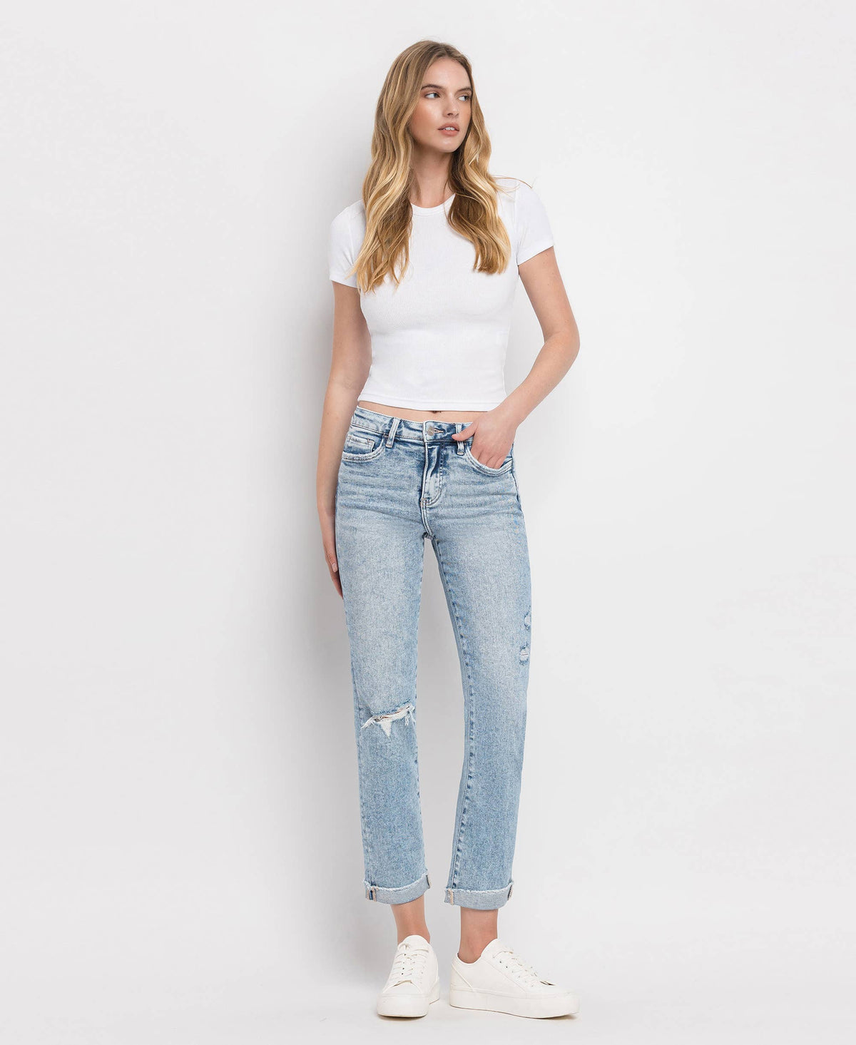 Lovervet by Vervet 734 High Rise Straight Leg Jeans