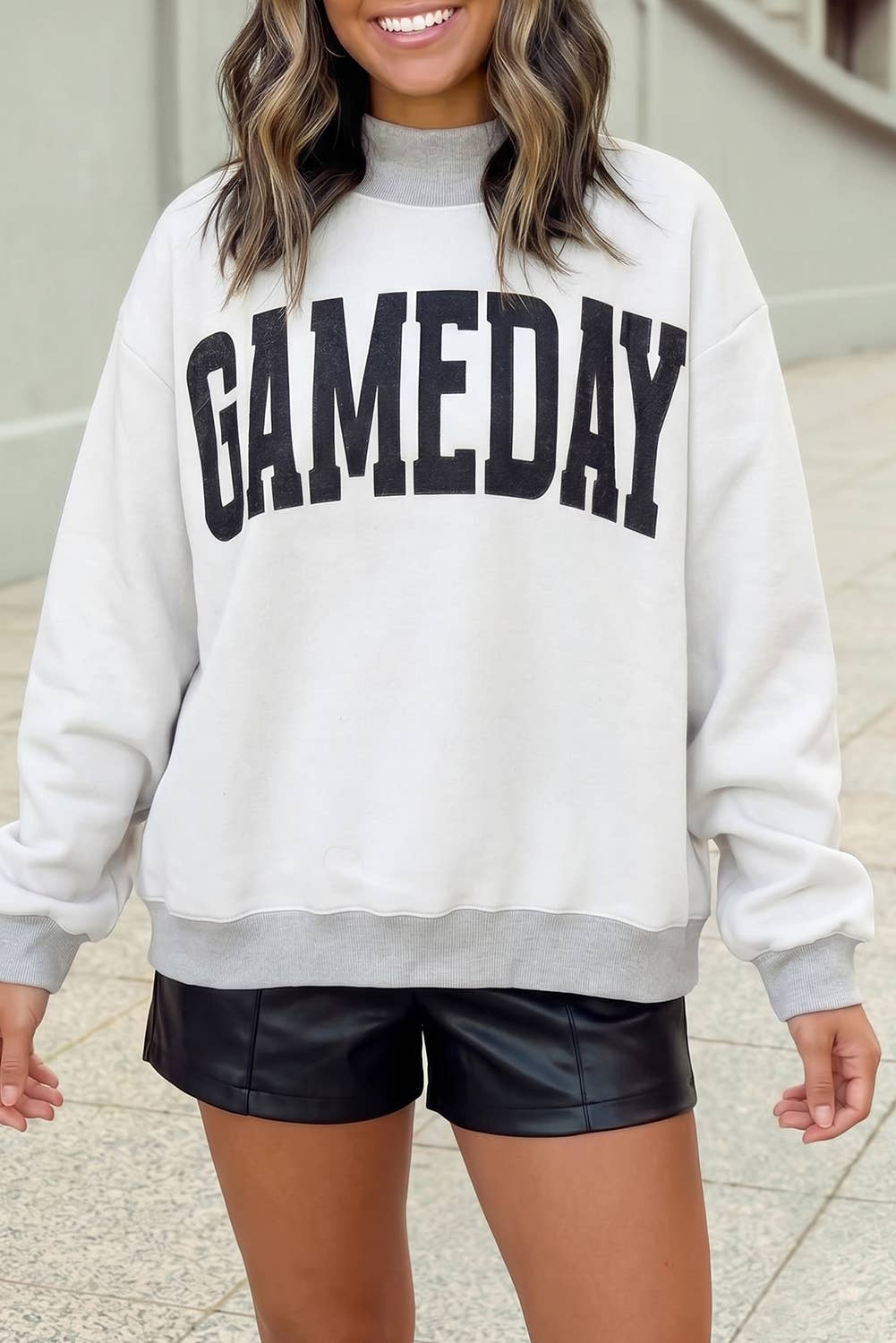 Gameday Reversible Mock Neck Sweatshirt