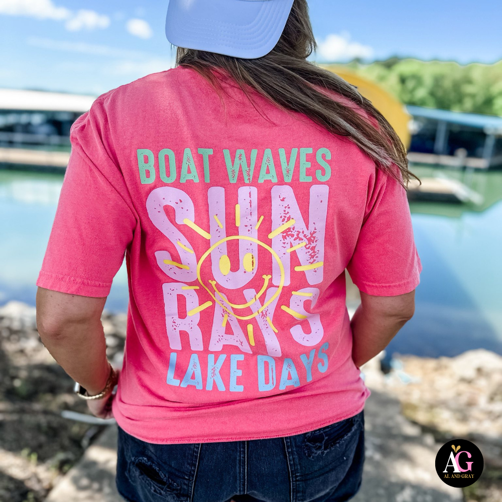 Boat Waves, Sun Rays, Lake Days T-Shirt