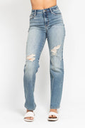 Judy Blue 502 High Waisted Straight Leg Dad Jean