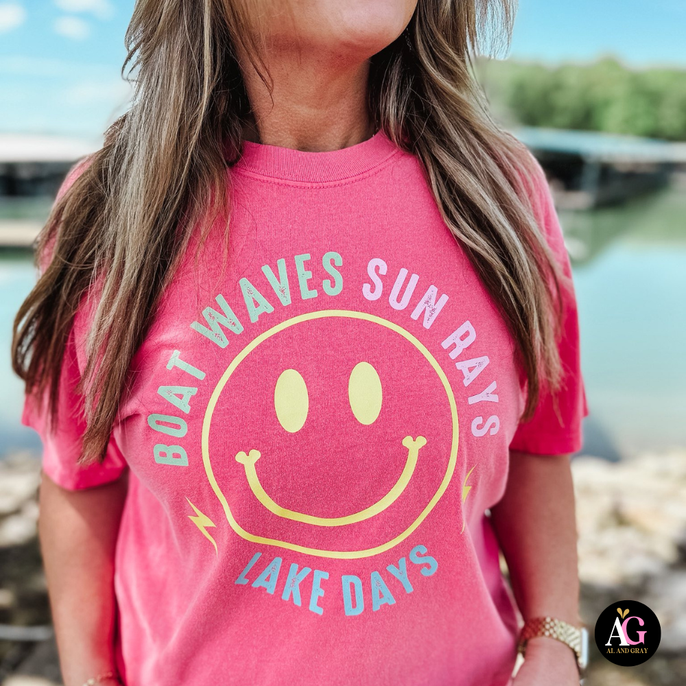 Boat Waves, Sun Rays, Lake Days T-Shirt