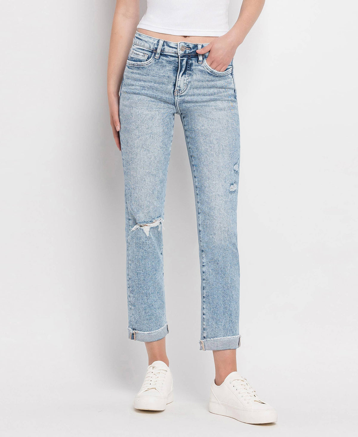 Lovervet by Vervet 734 High Rise Straight Leg Jeans
