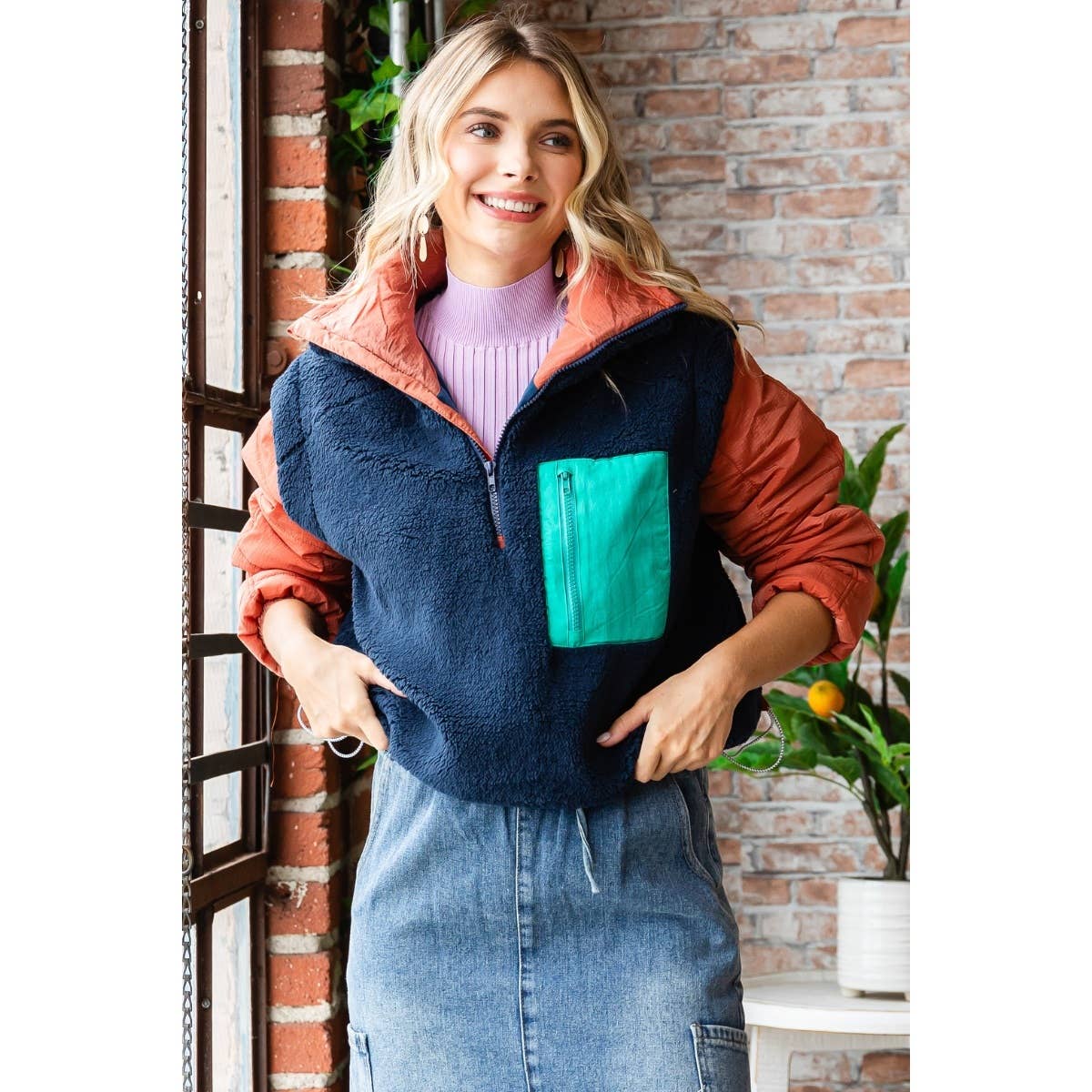 Aria Puffer Sleeve Pullover