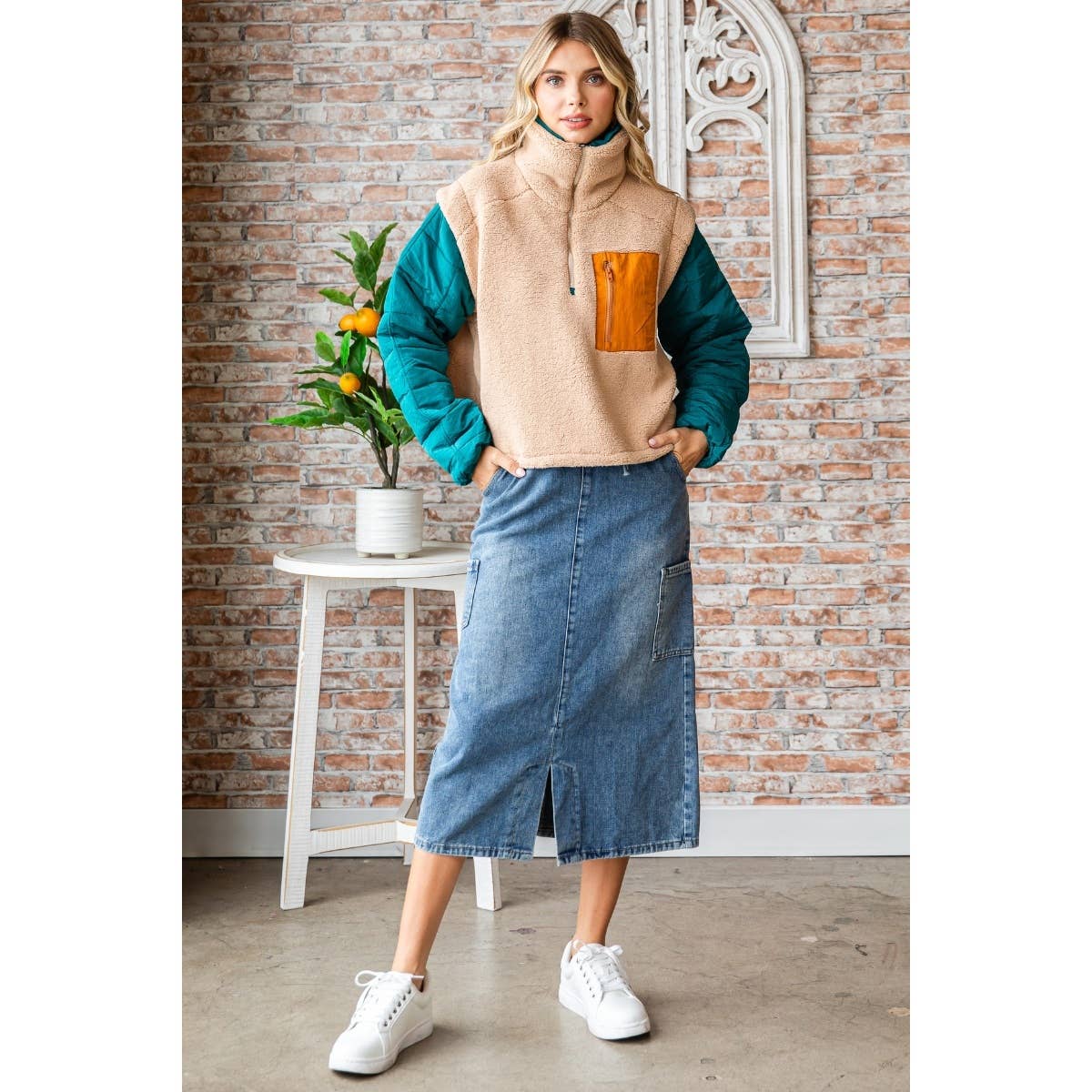 Aria Puffer Sleeve Pullover
