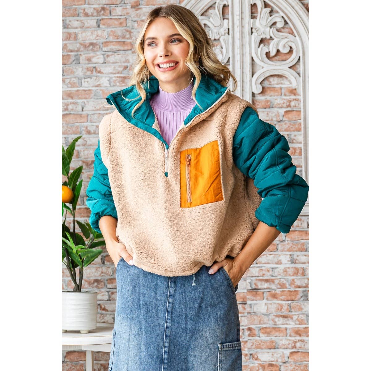 Aria Puffer Sleeve Pullover