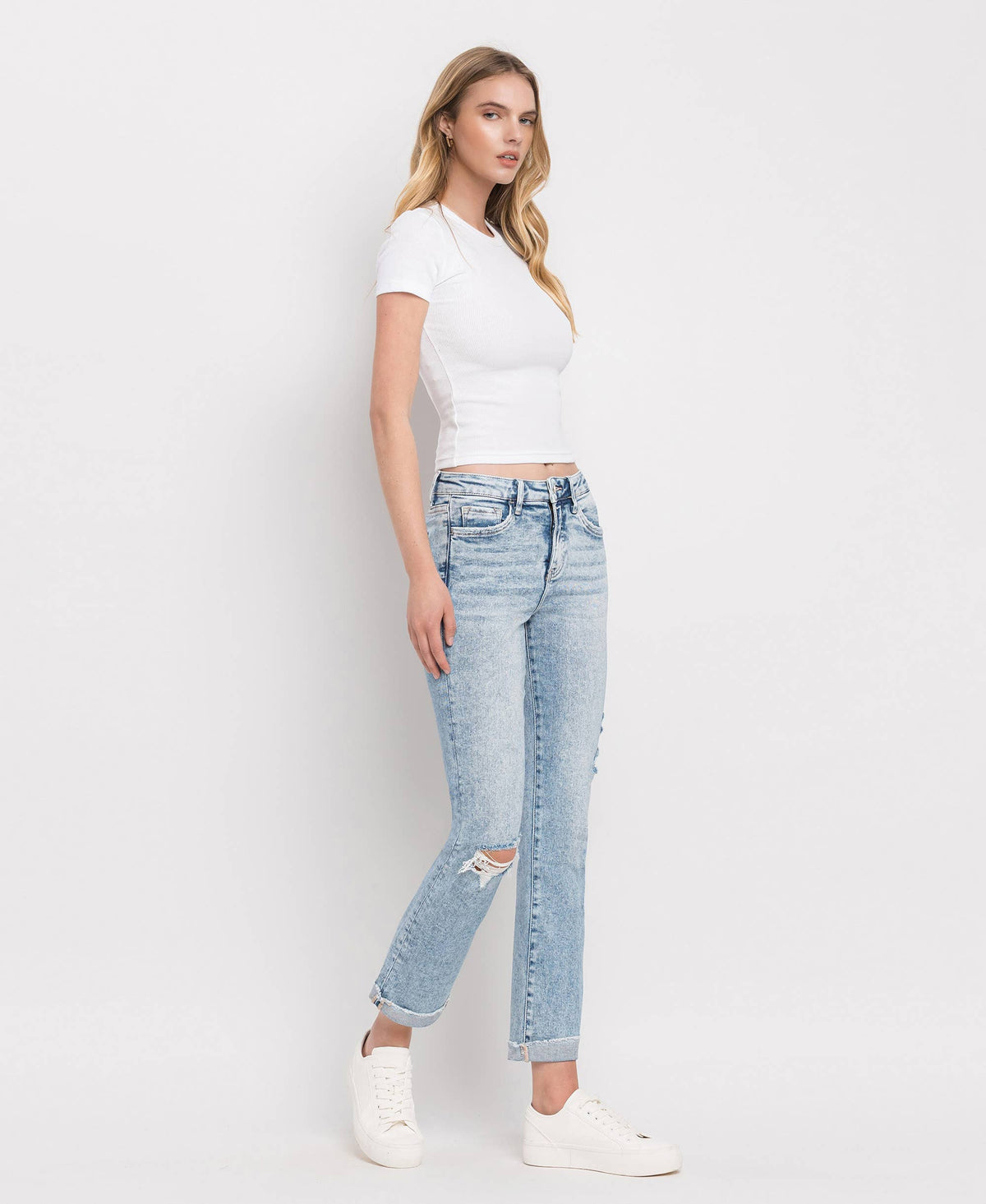 Lovervet by Vervet 734 High Rise Straight Leg Jeans