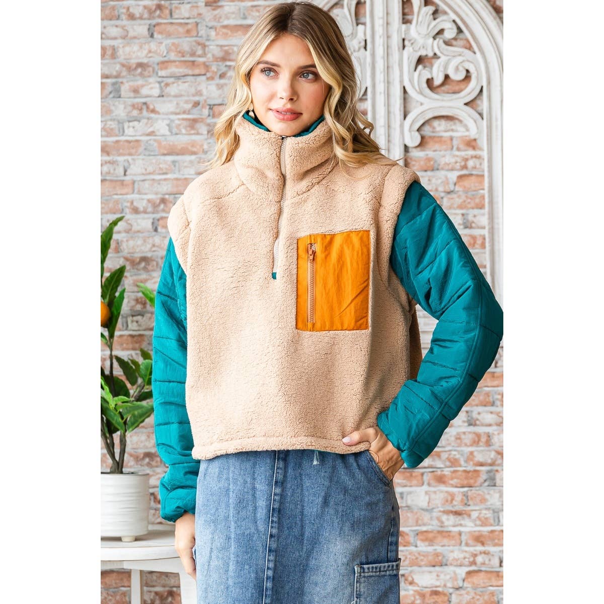 Aria Puffer Sleeve Pullover